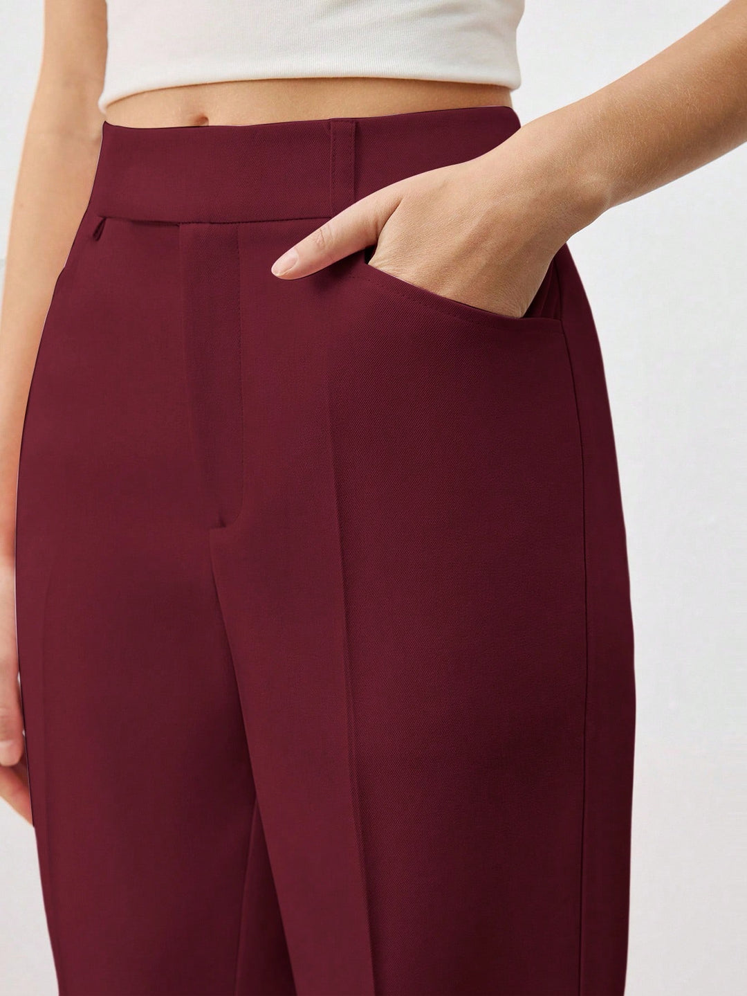 Pantaloni SHEIN, vișiniu