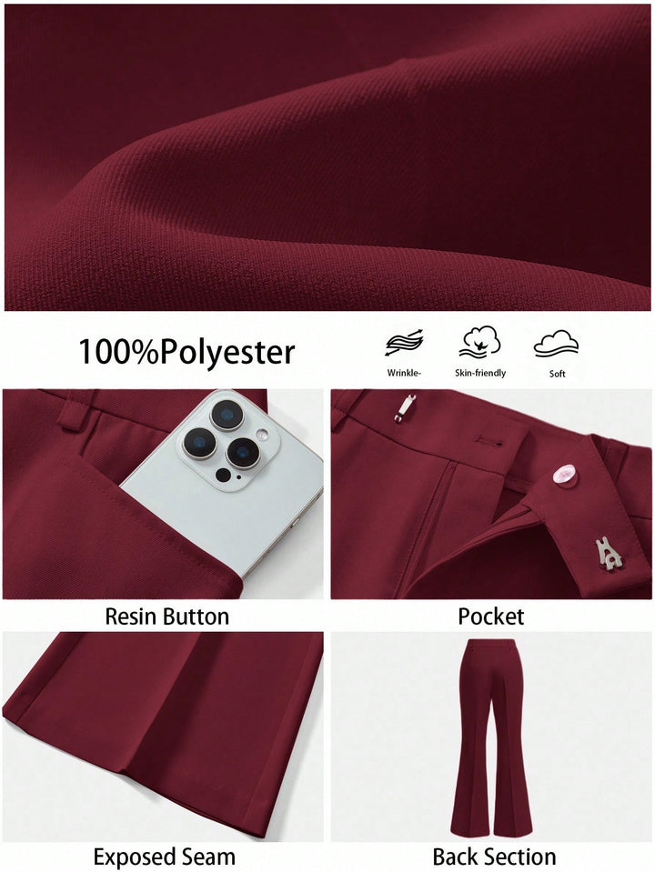 Pantaloni SHEIN, vișiniu