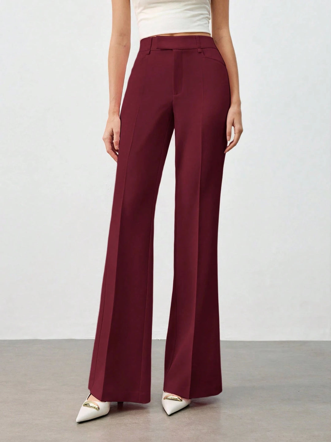 Pantaloni SHEIN, vișiniu