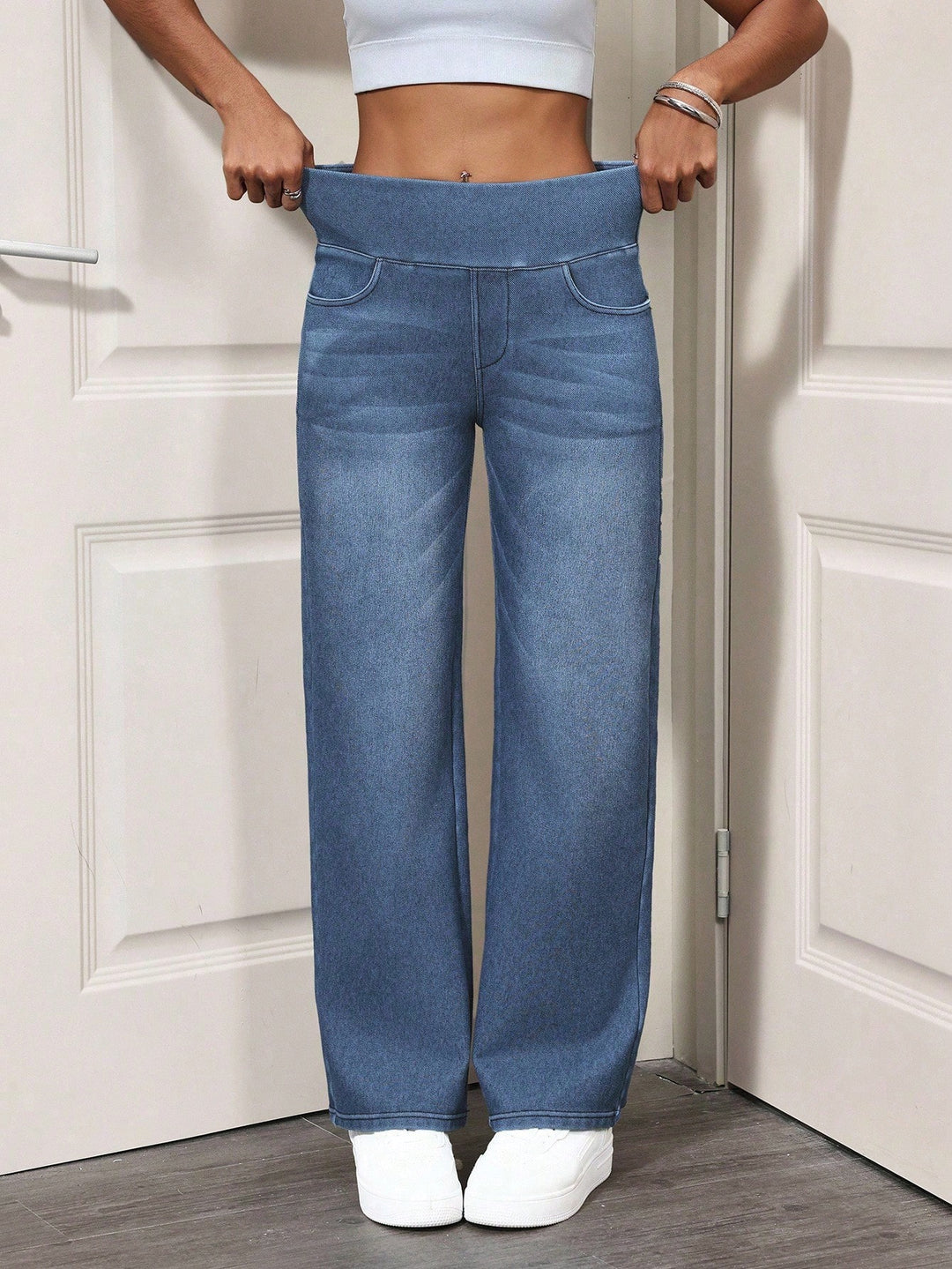 Jeans SHEIN, albastru