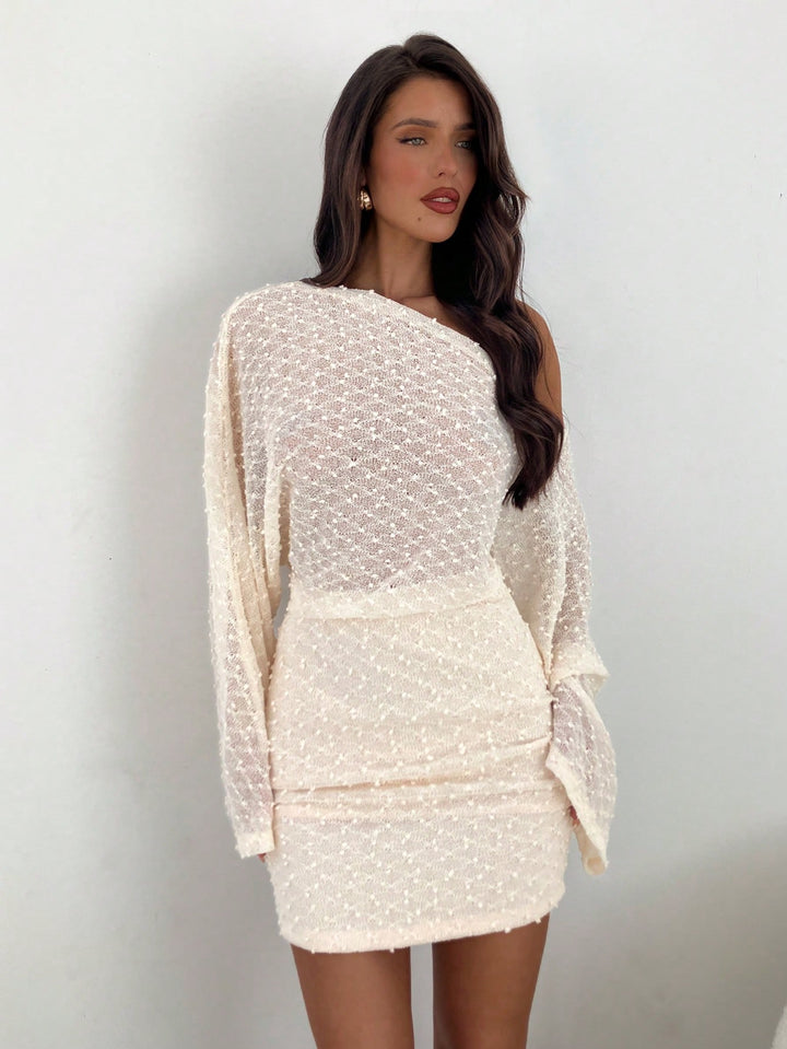 Rochie scurtă SHEIN, bej