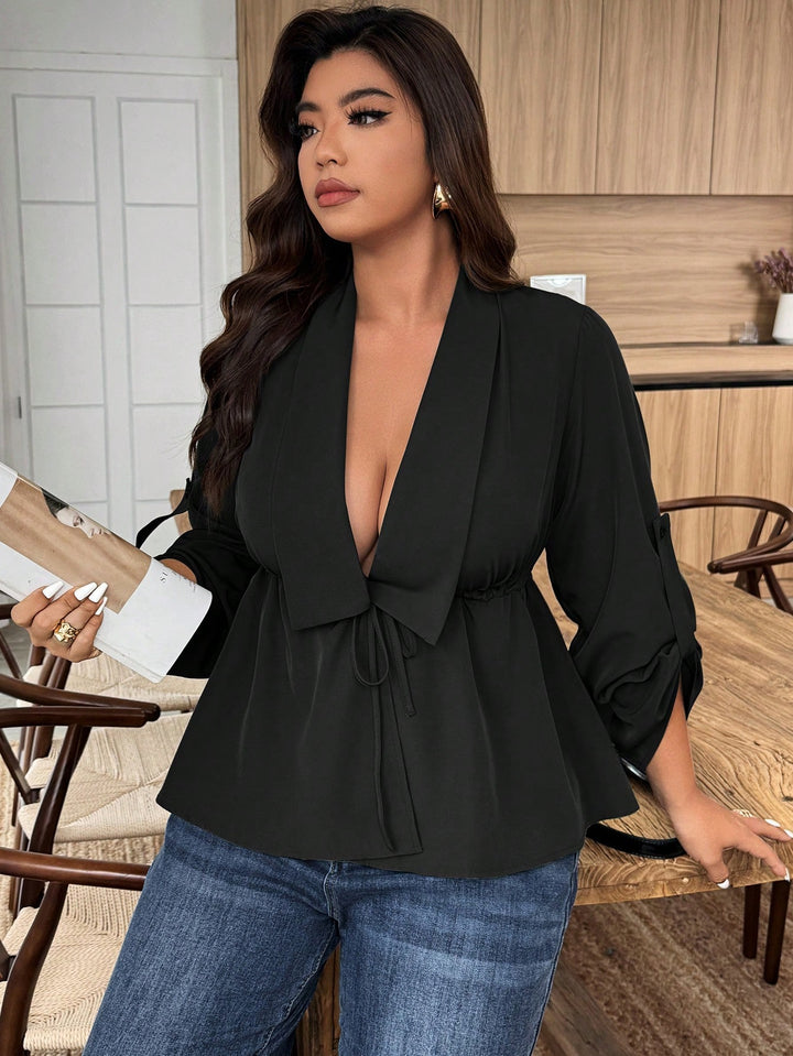 SHEIN blúz, fekete