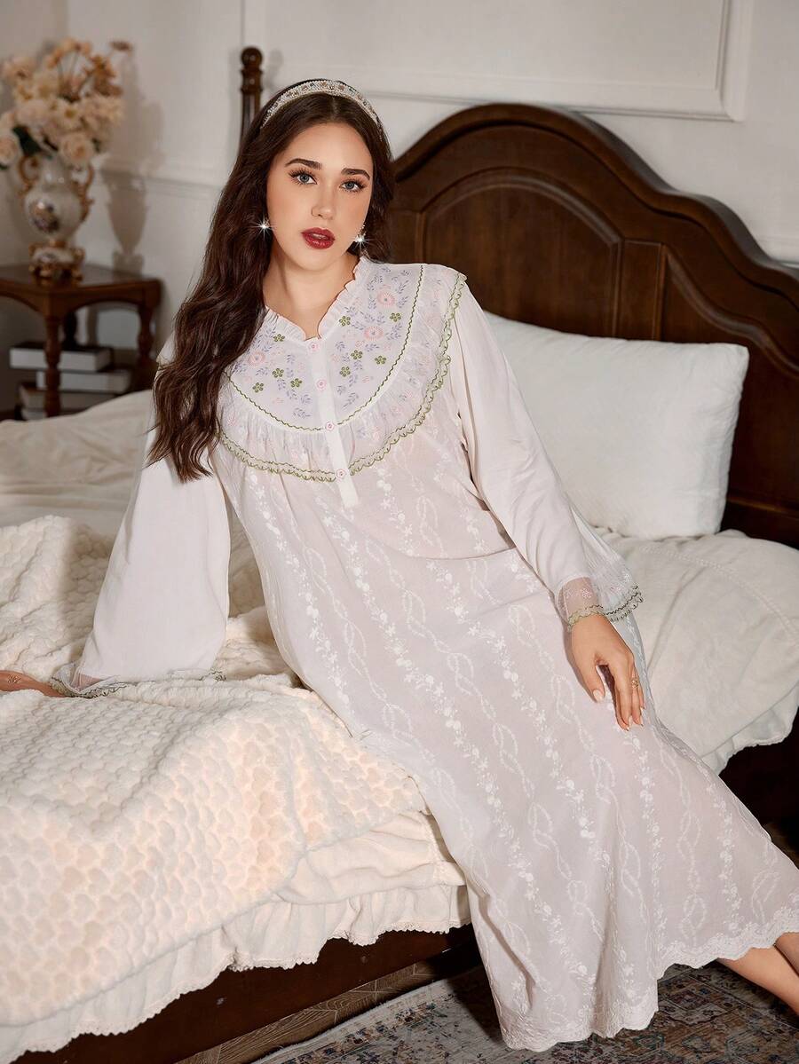 Rochie de noapte SHEIN, alb