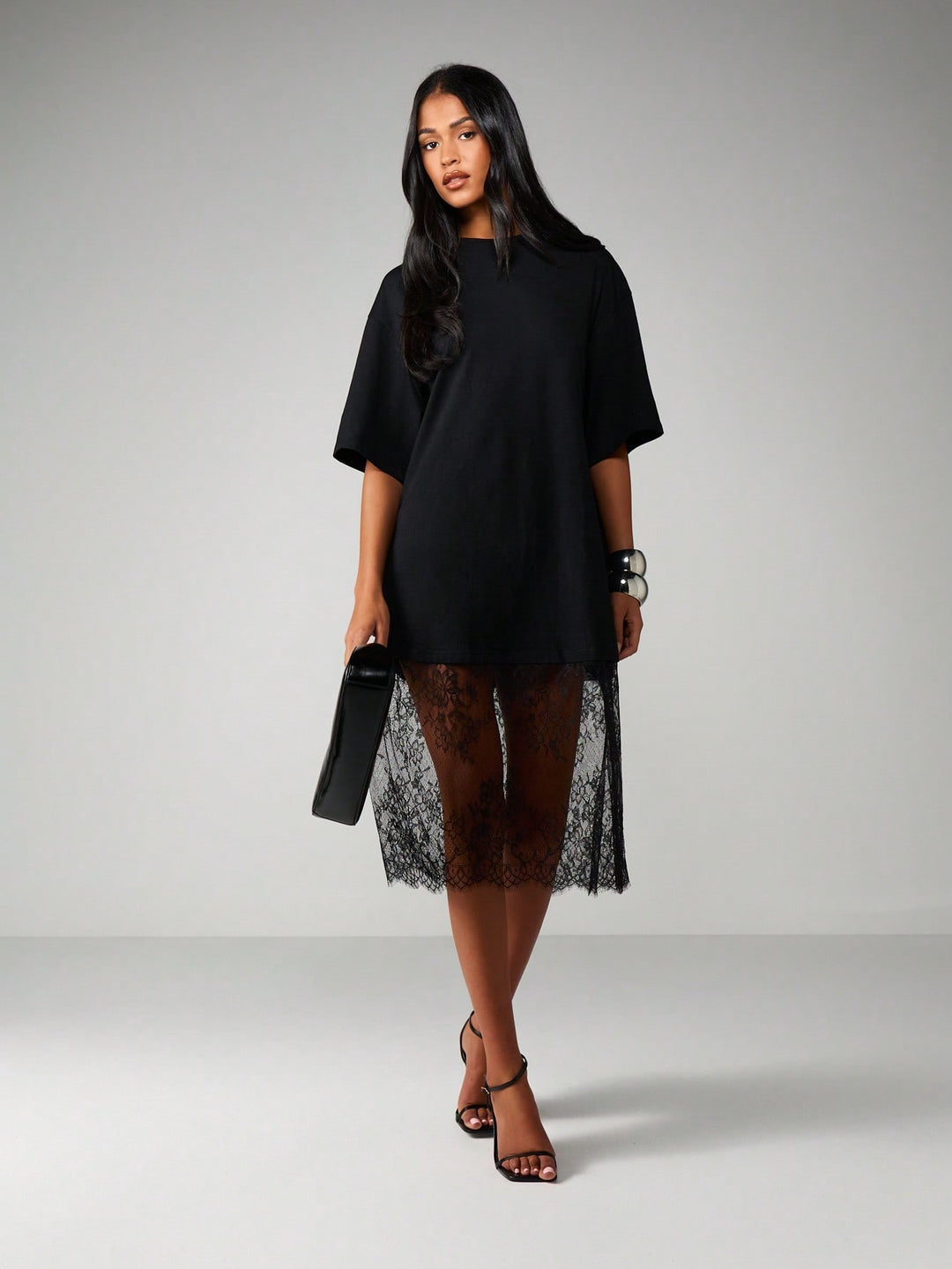 Rochie midi SHEIN, negru