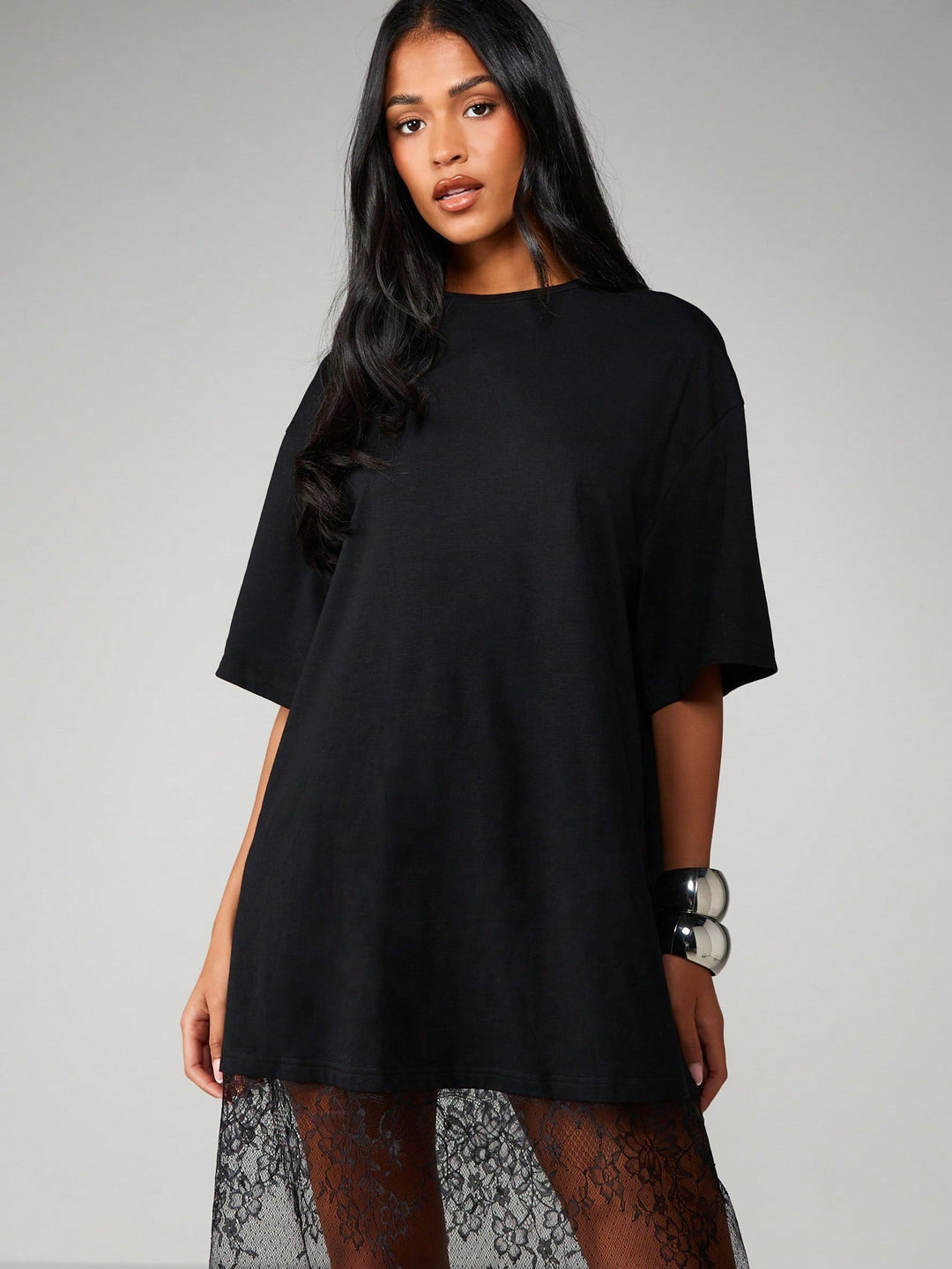 Rochie midi SHEIN, negru