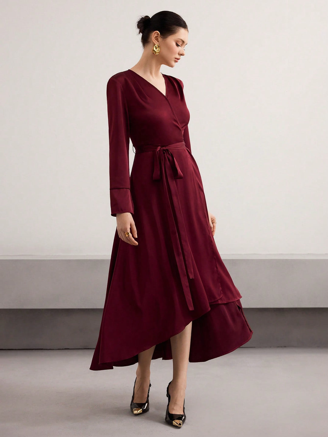 Rochie maxi SHEIN, vișiniu