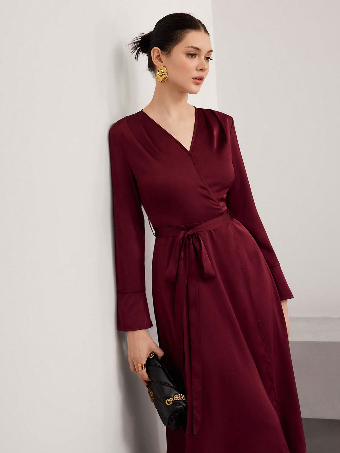 Rochie maxi SHEIN, vișiniu
