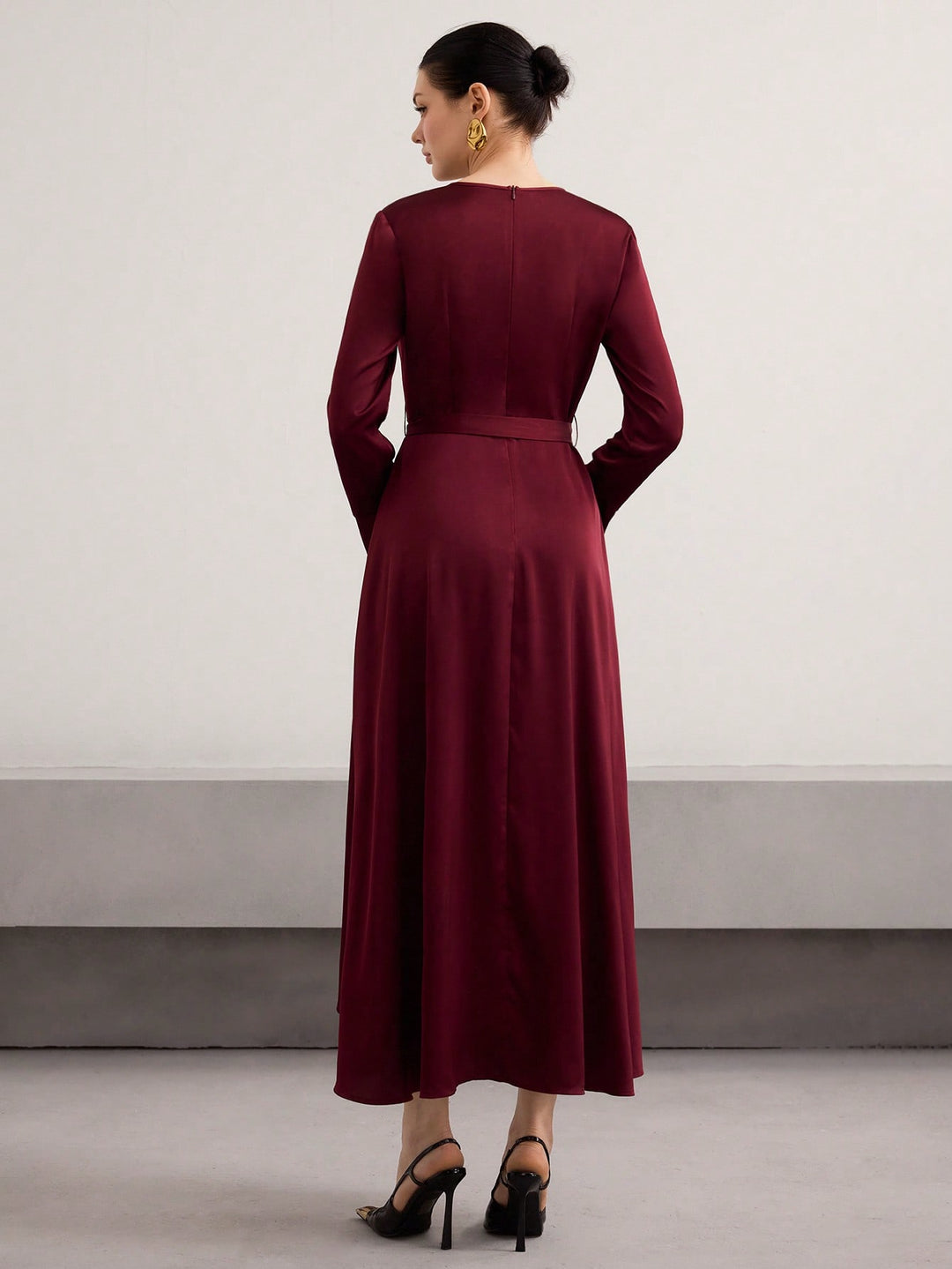 Rochie maxi SHEIN, vișiniu