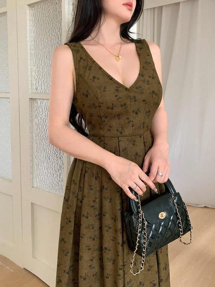 Rochie midi SHEIN, maro