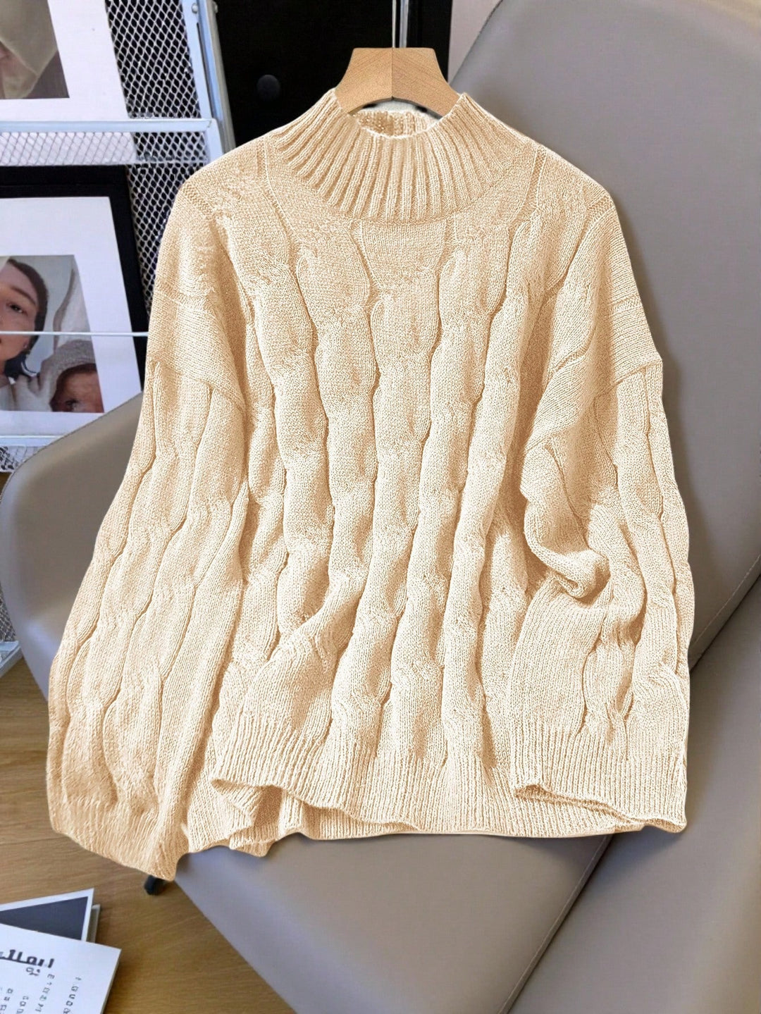 Pulover SHEIN, bej