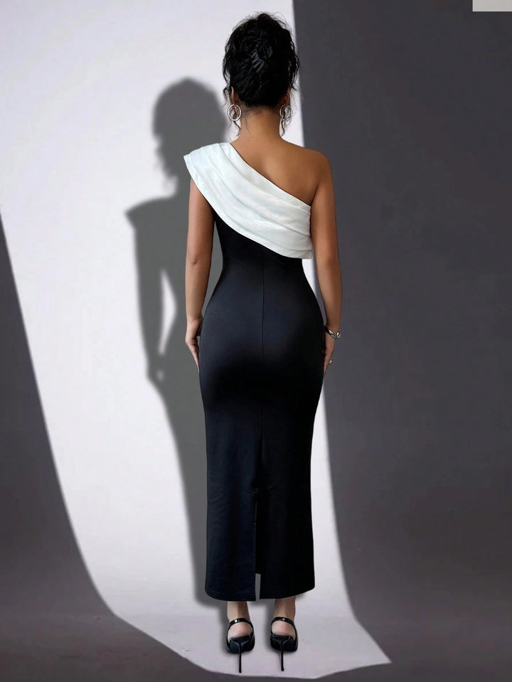 Shein maxi ruha, fekete