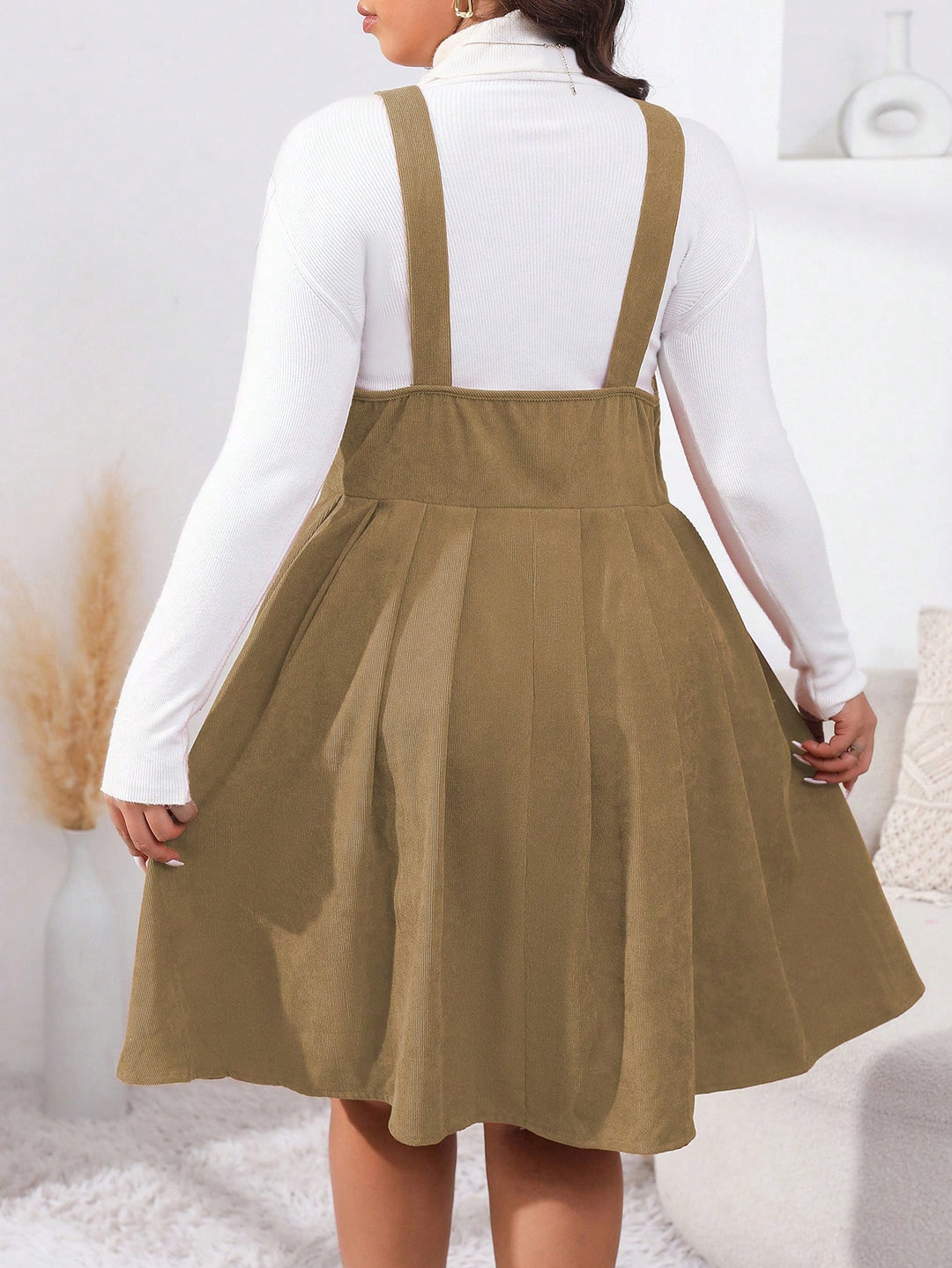 SHEIN mini ruha, bézs