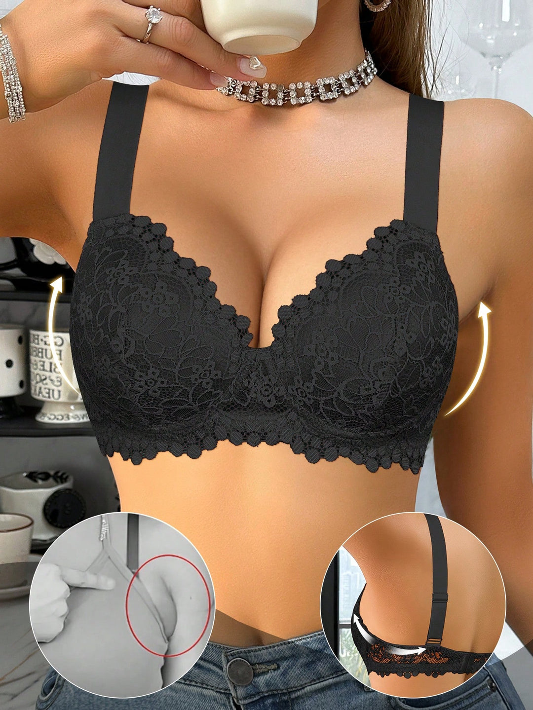 Sutien SHEIN, negru