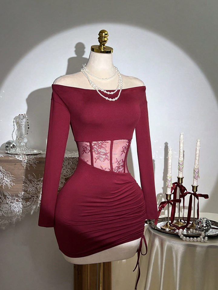 Rochie mini SHEIN, vișiniu