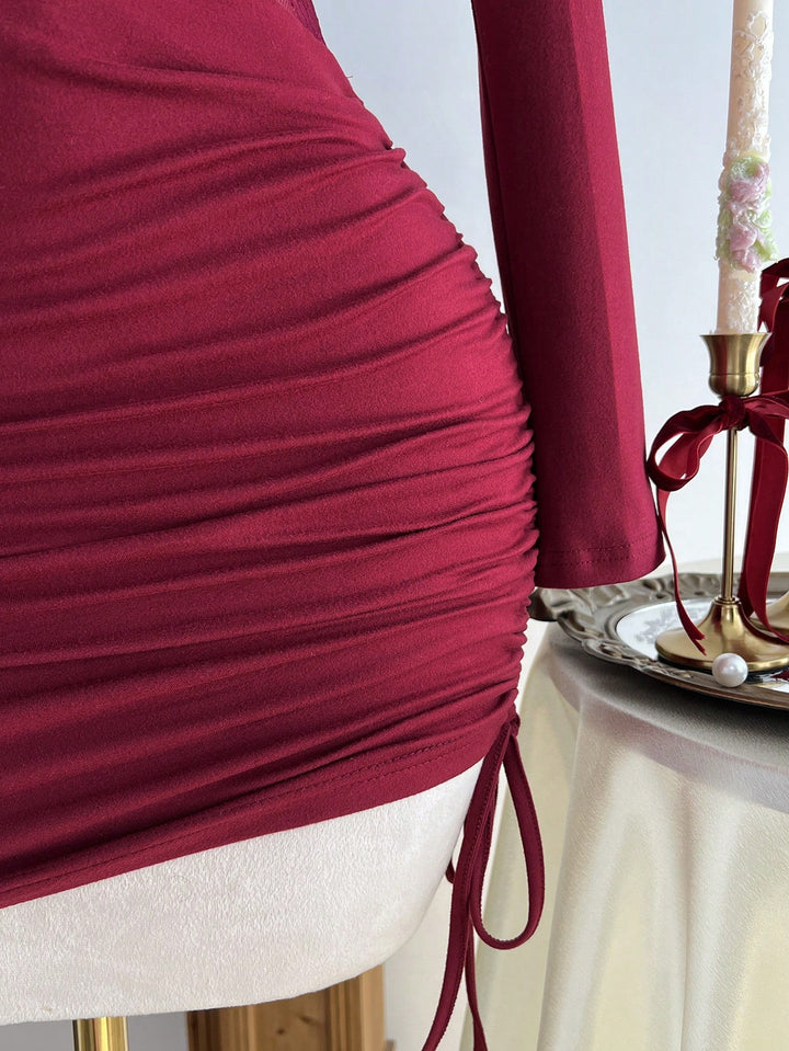 Rochie mini SHEIN, vișiniu