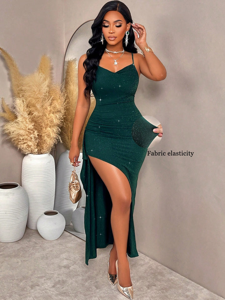 Rochie maxi SHEIN, verde