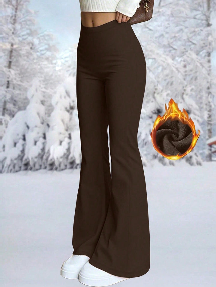 Pantaloni SHEIN, maro