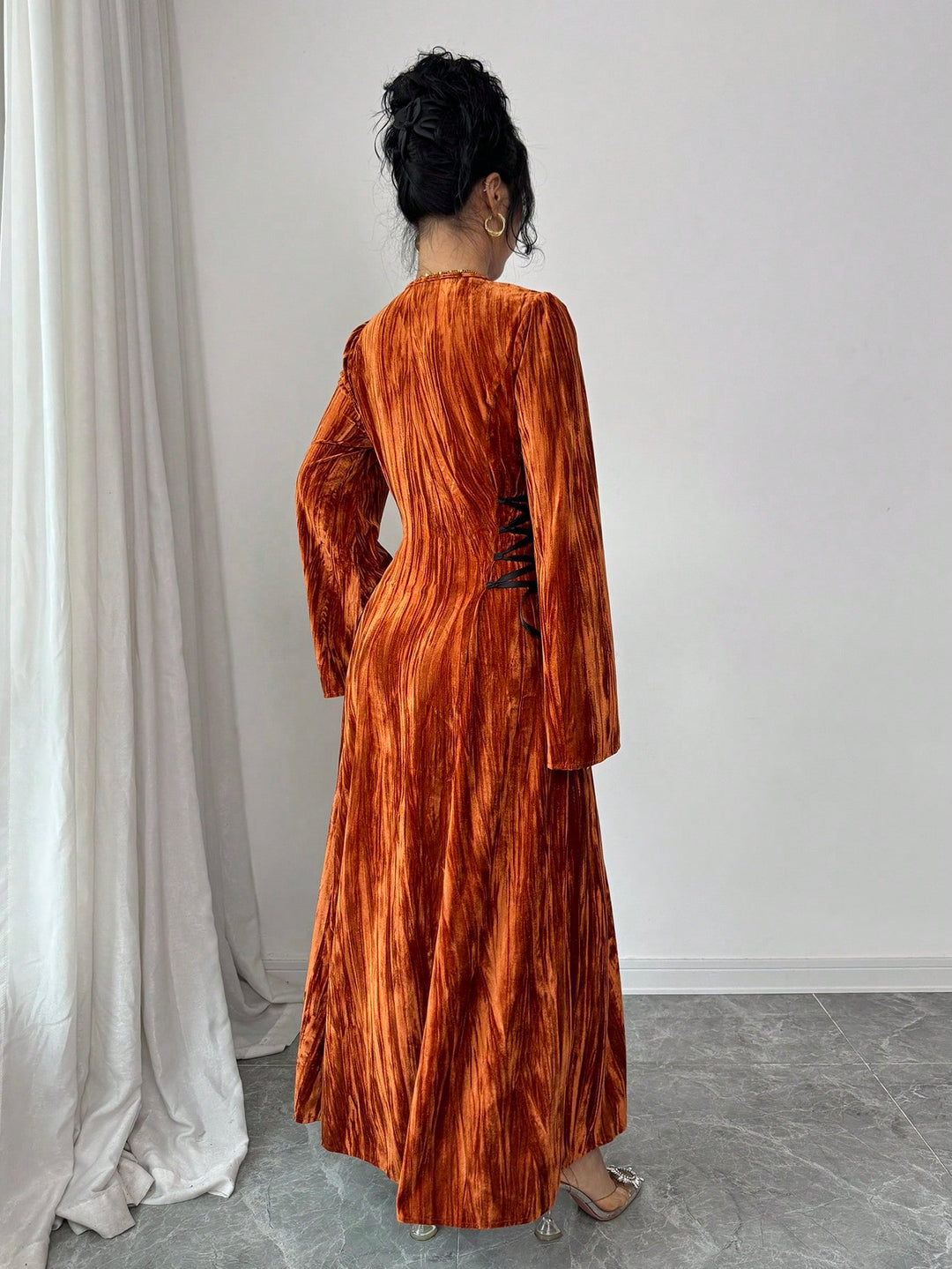 Rochie maxi SHEIN, maro