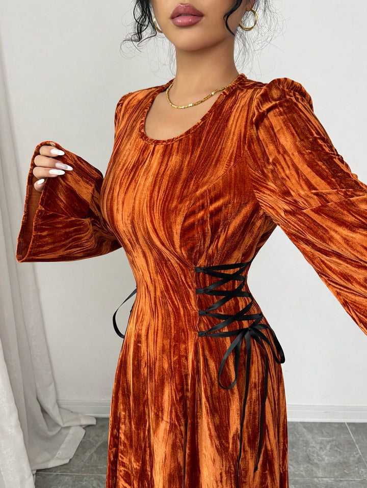 Rochie maxi SHEIN, maro