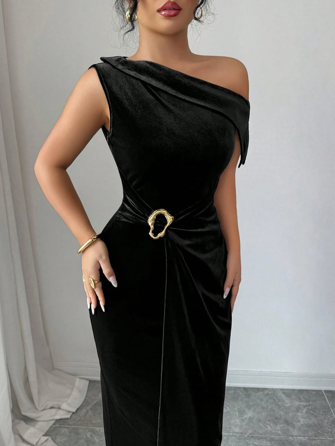 Rochie maxi SHEIN, negru
