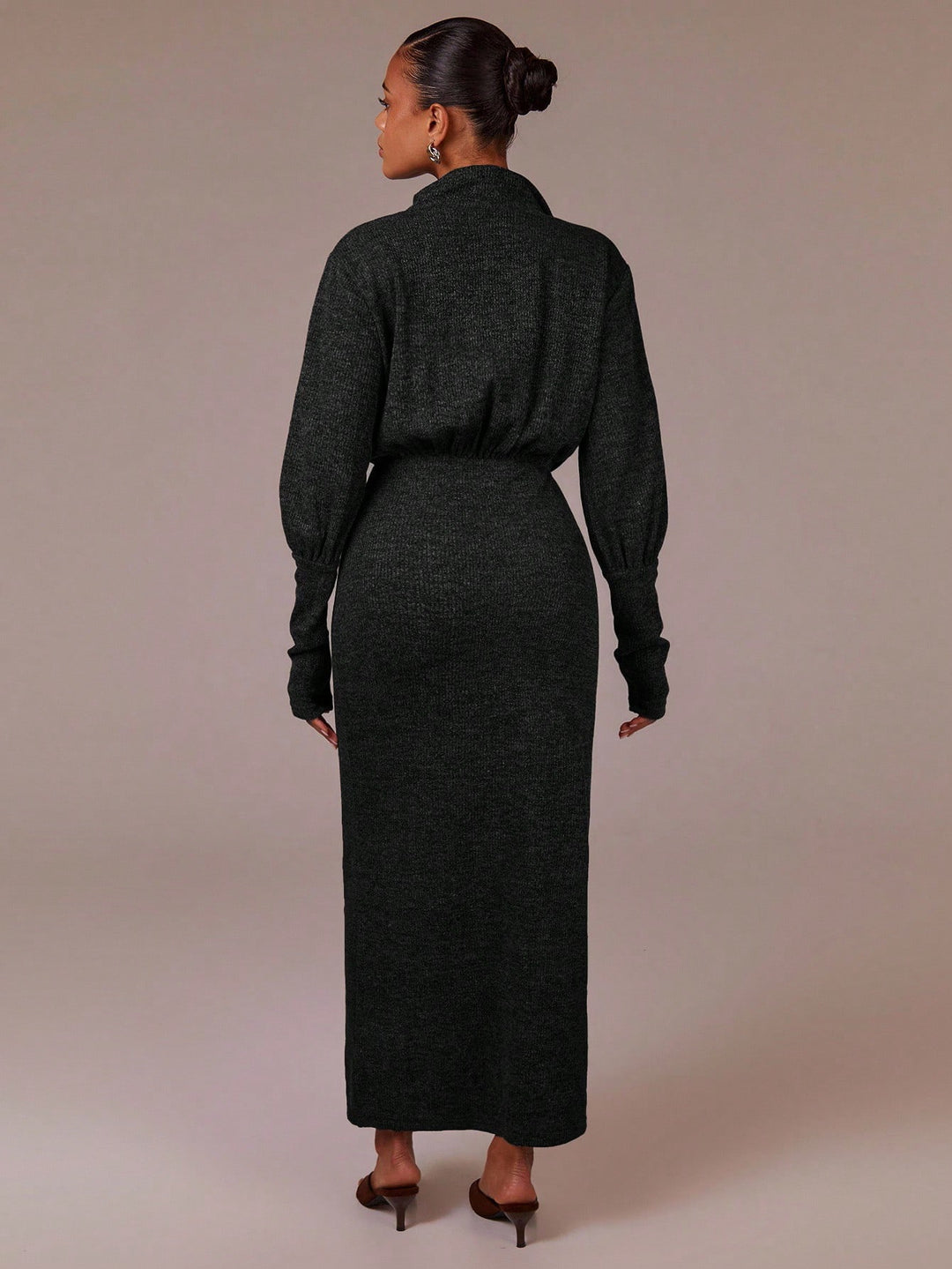 Rochie maxi SHEIN, gri
