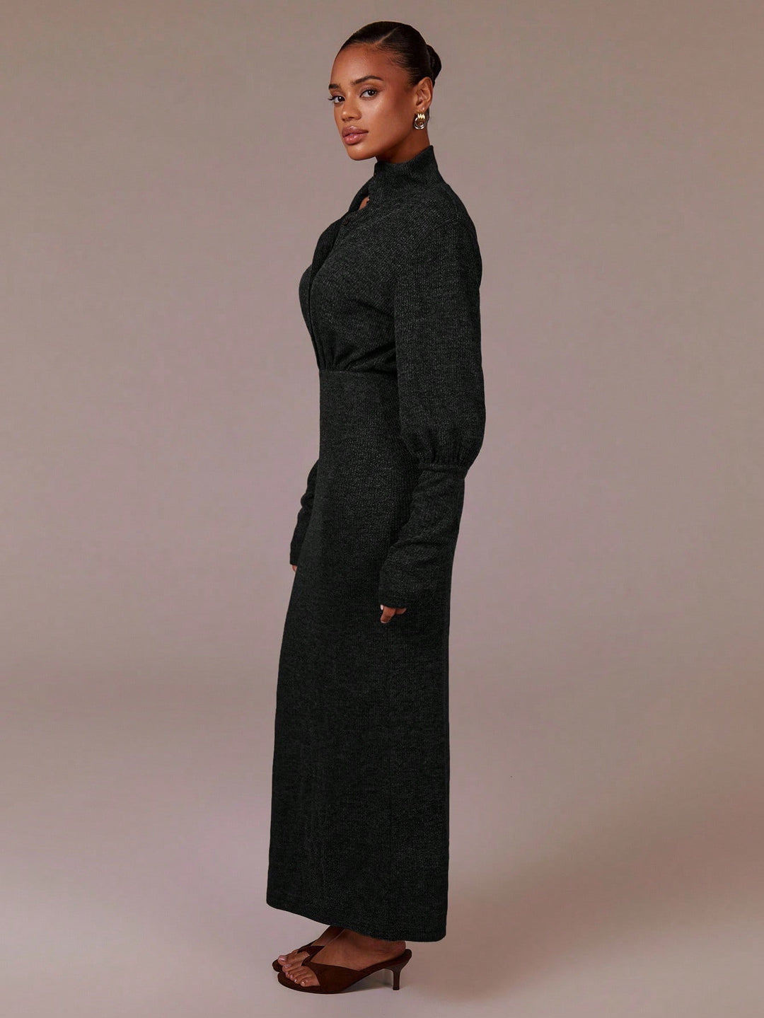 Rochie maxi SHEIN, gri