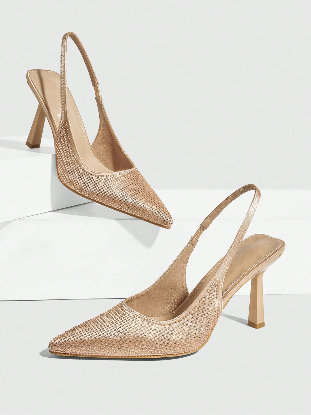 Pantofi cu toc SHEIN, auriu