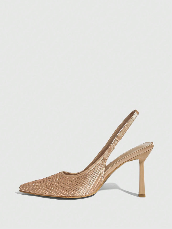 Pantofi cu toc SHEIN, auriu