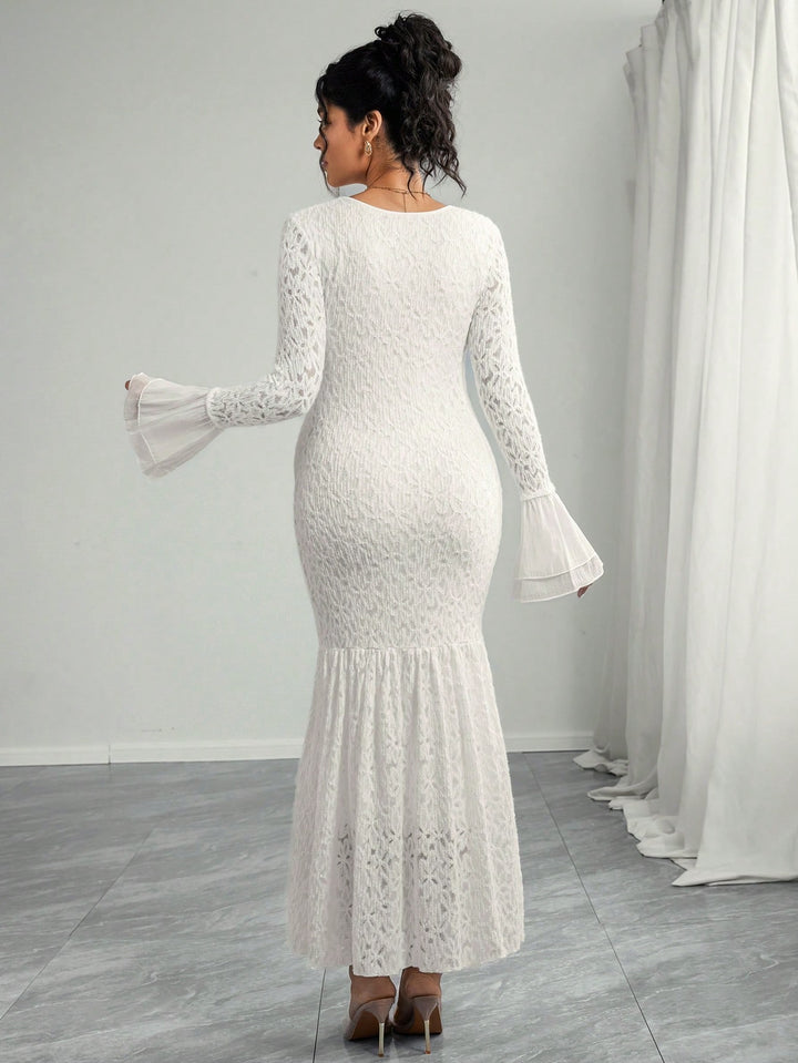 Rochie maxi SHEIN, alb