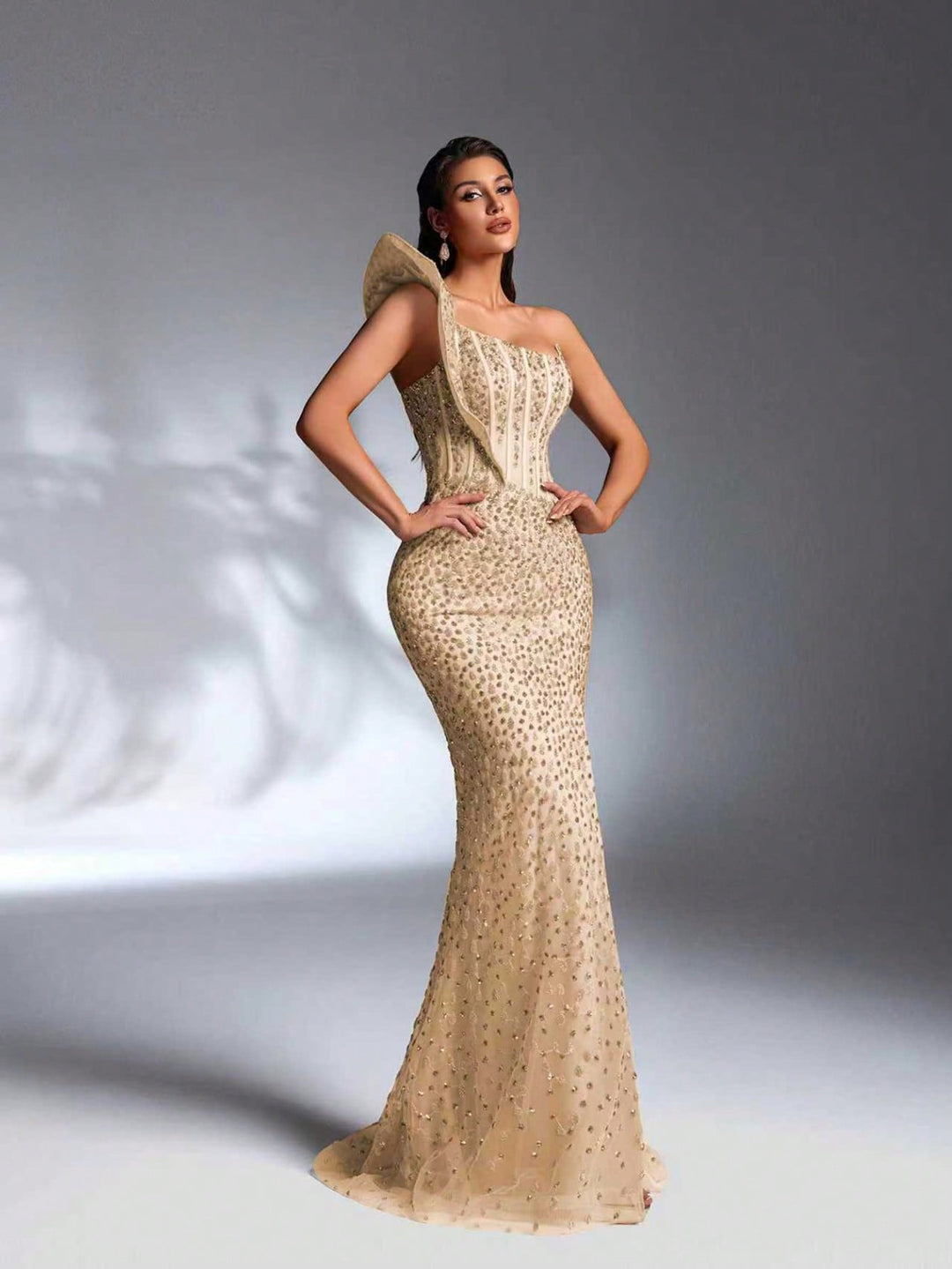 Rochie de ocazie SHEIN, auriu