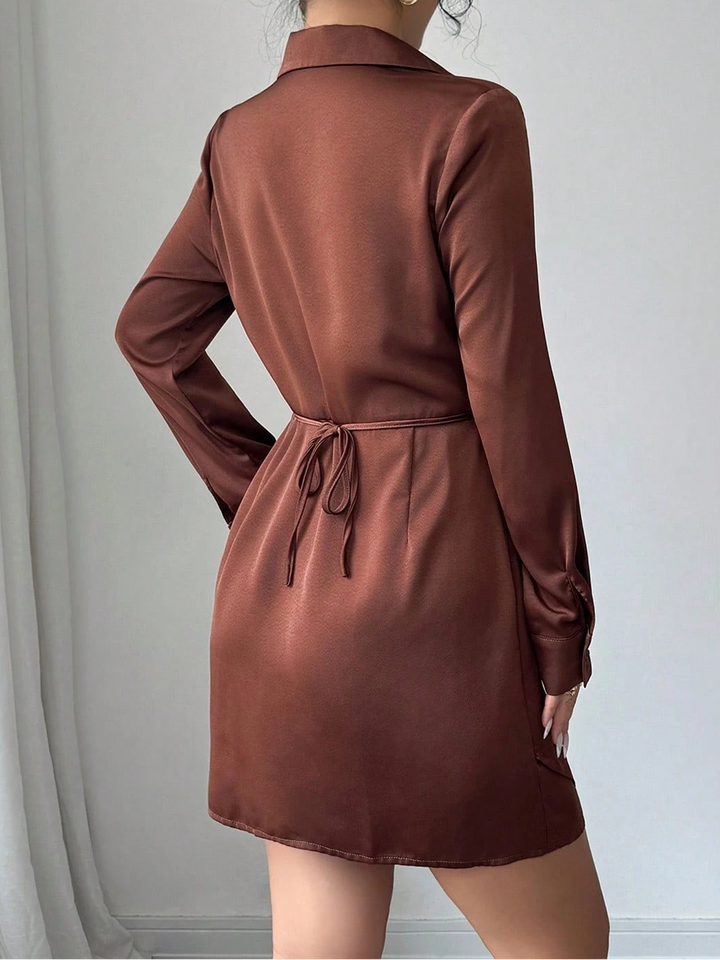 Rochie mini SHEIN, maro