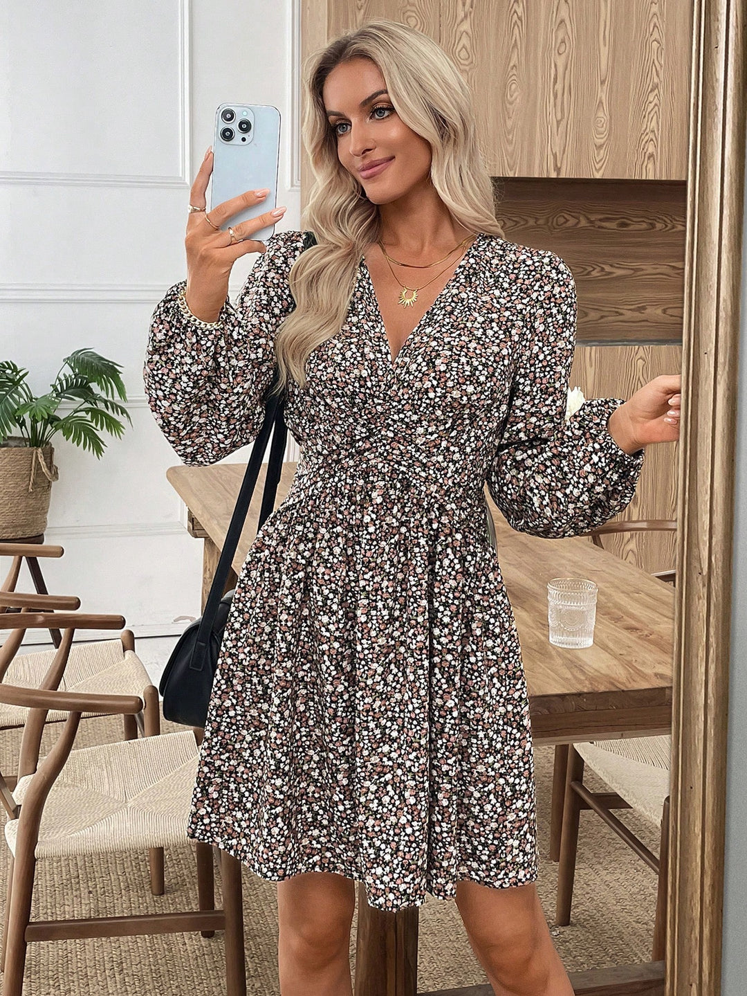 Rochie scurtă SHEIN, negru