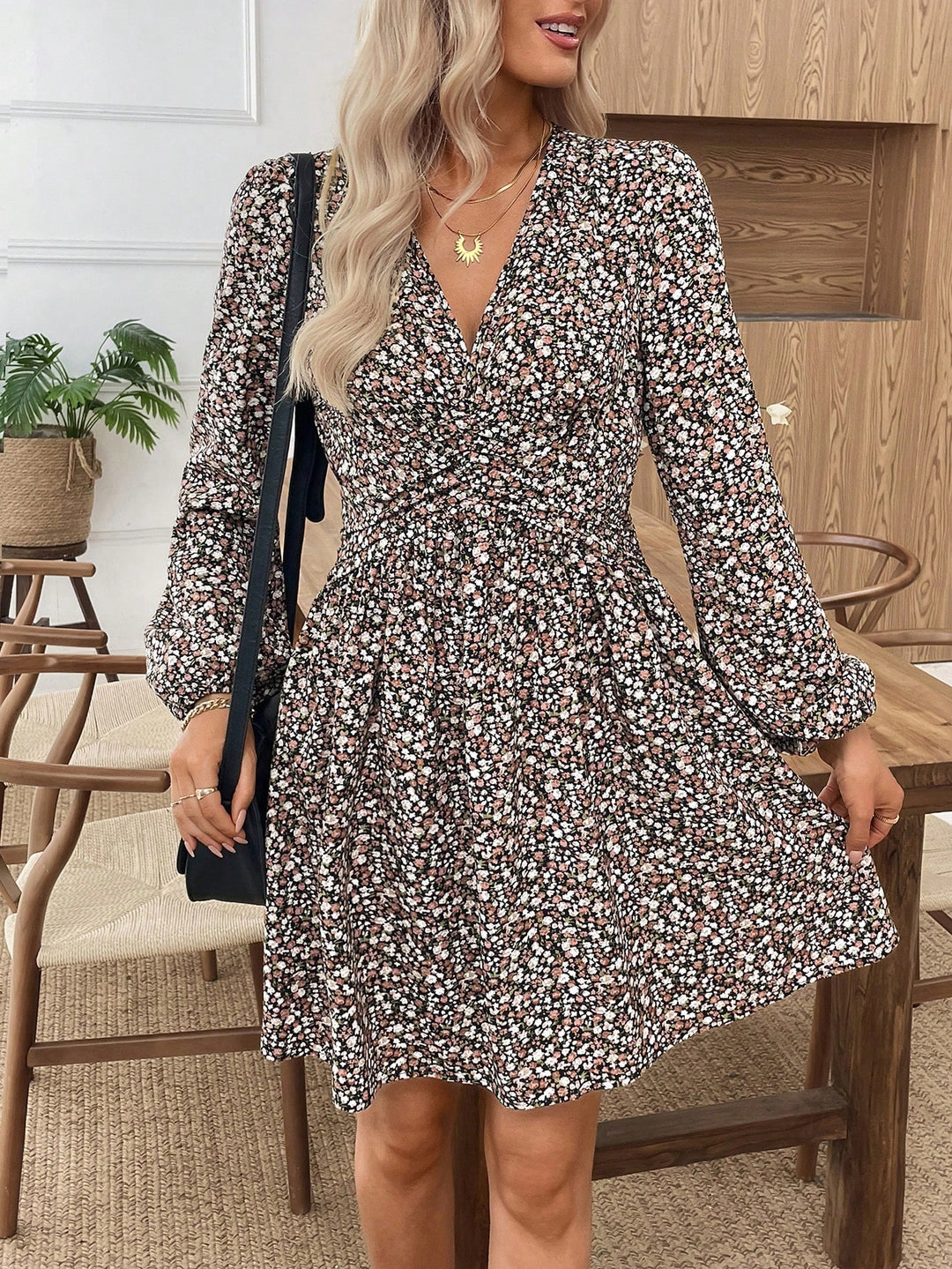 Rochie scurtă SHEIN, negru