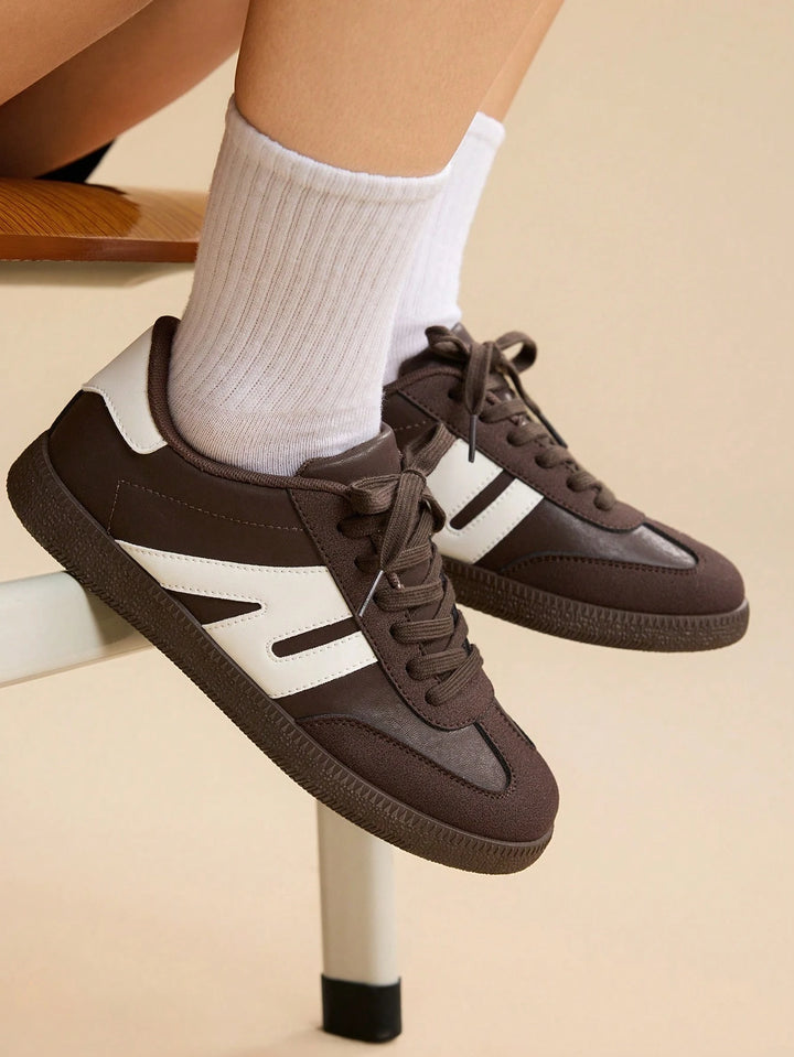Pantofi sport SHEIN, maro