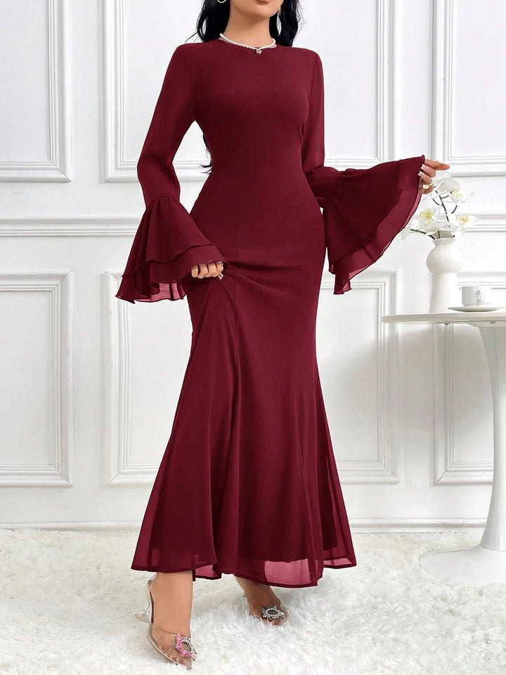 Rochie maxi SHEIN, vișiniu