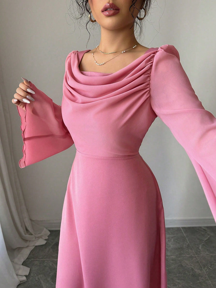 Rochie maxi SHEIN, roz