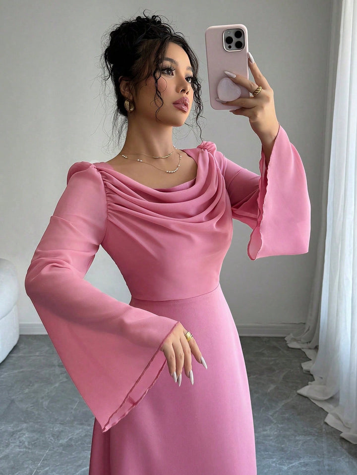 Rochie maxi SHEIN, roz