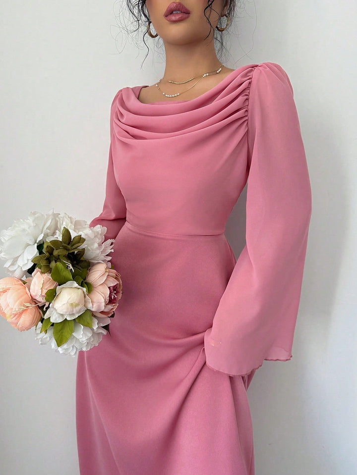 Rochie maxi SHEIN, roz