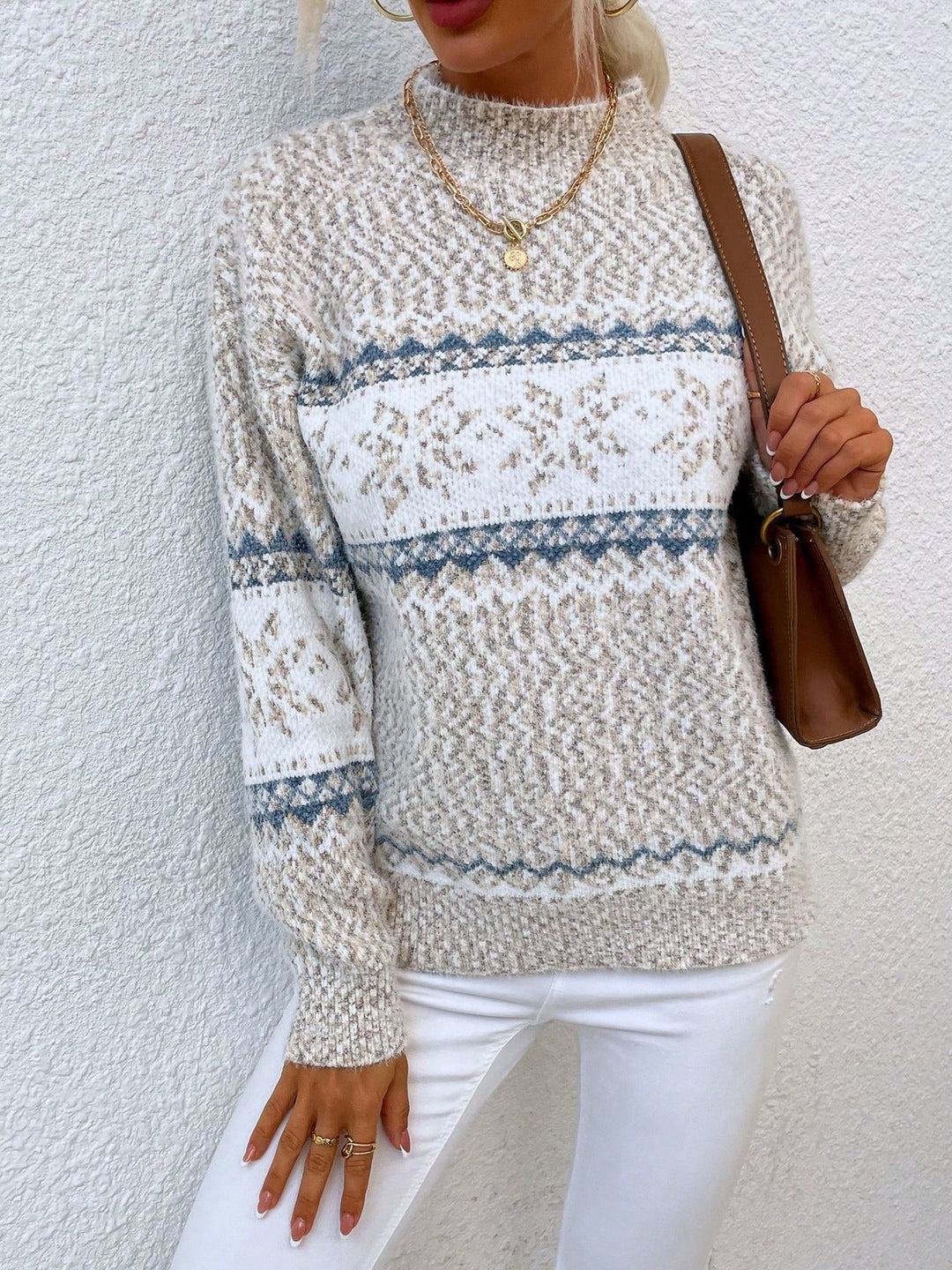Pulover SHEIN, kaki