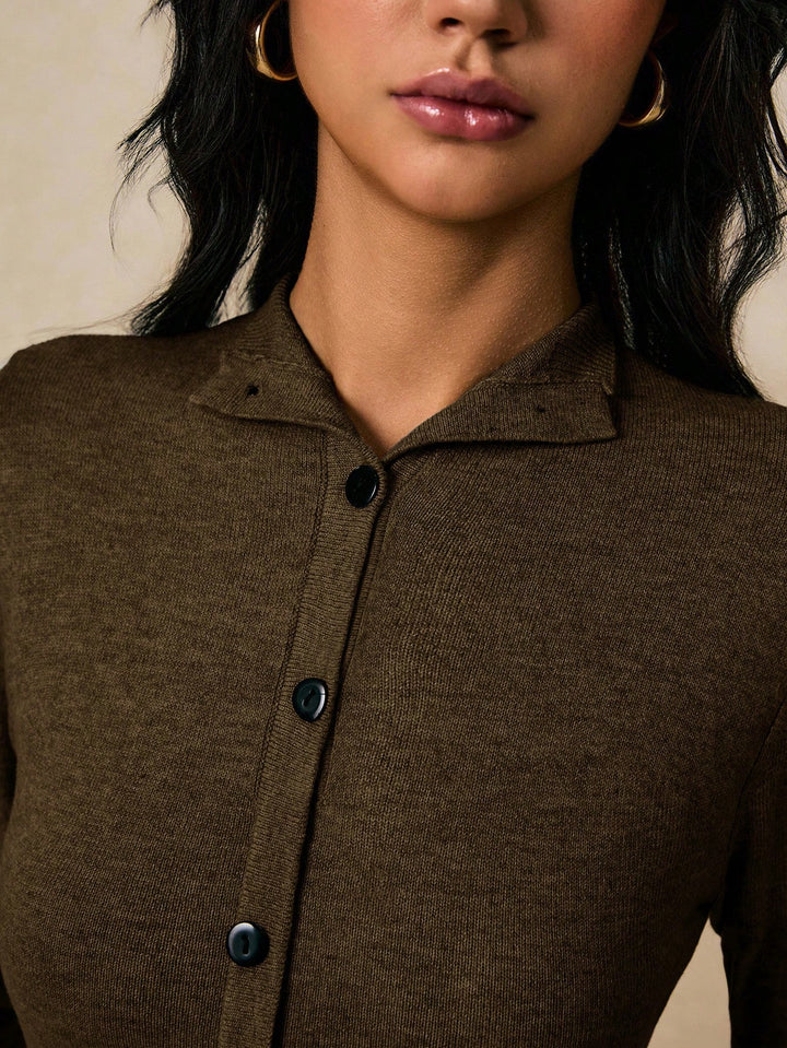 SHEIN mini ruha, khaki
