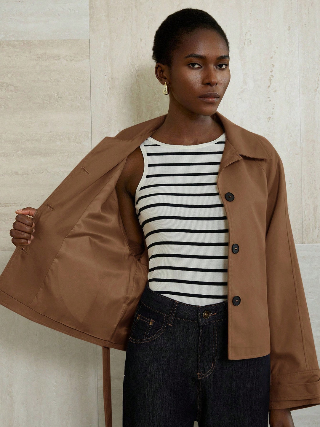 Trench SHEIN, maro