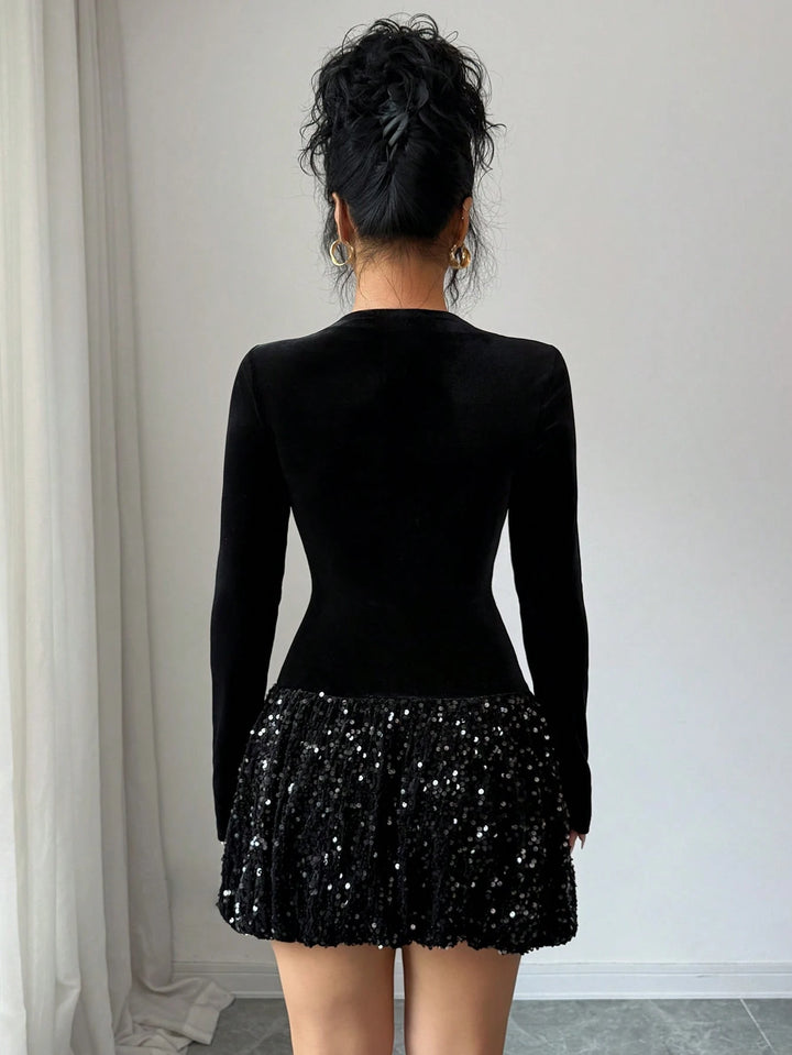 SHEIN mini ruha, fekete