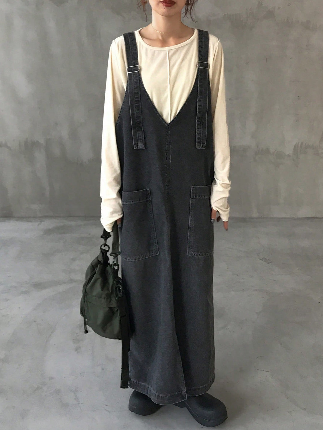 SHEIN maxi ruha, fekete