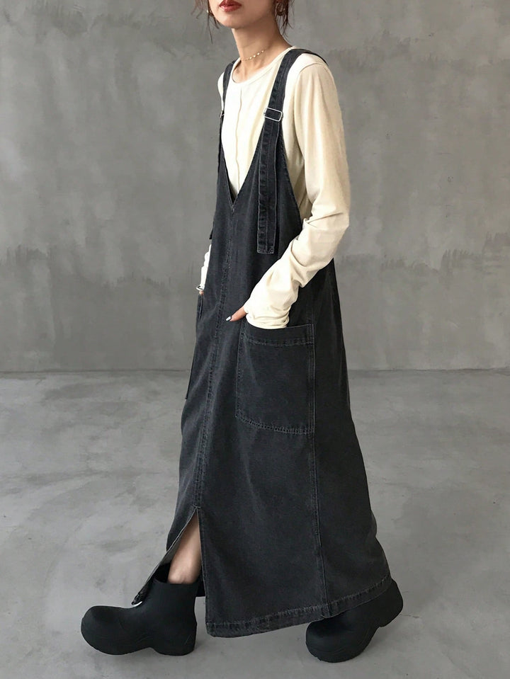 SHEIN maxi ruha, fekete