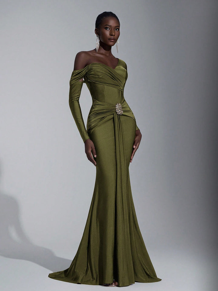 Rochie SHEIN, kaki