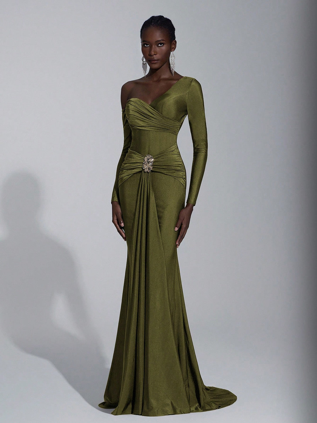 Rochie SHEIN, kaki