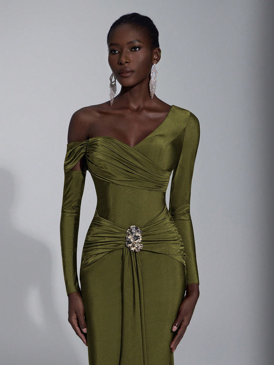 Rochie SHEIN, kaki