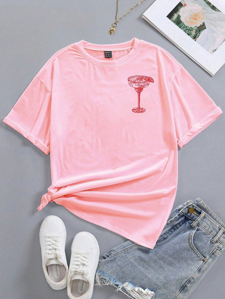 Tricou SHEIN, roz