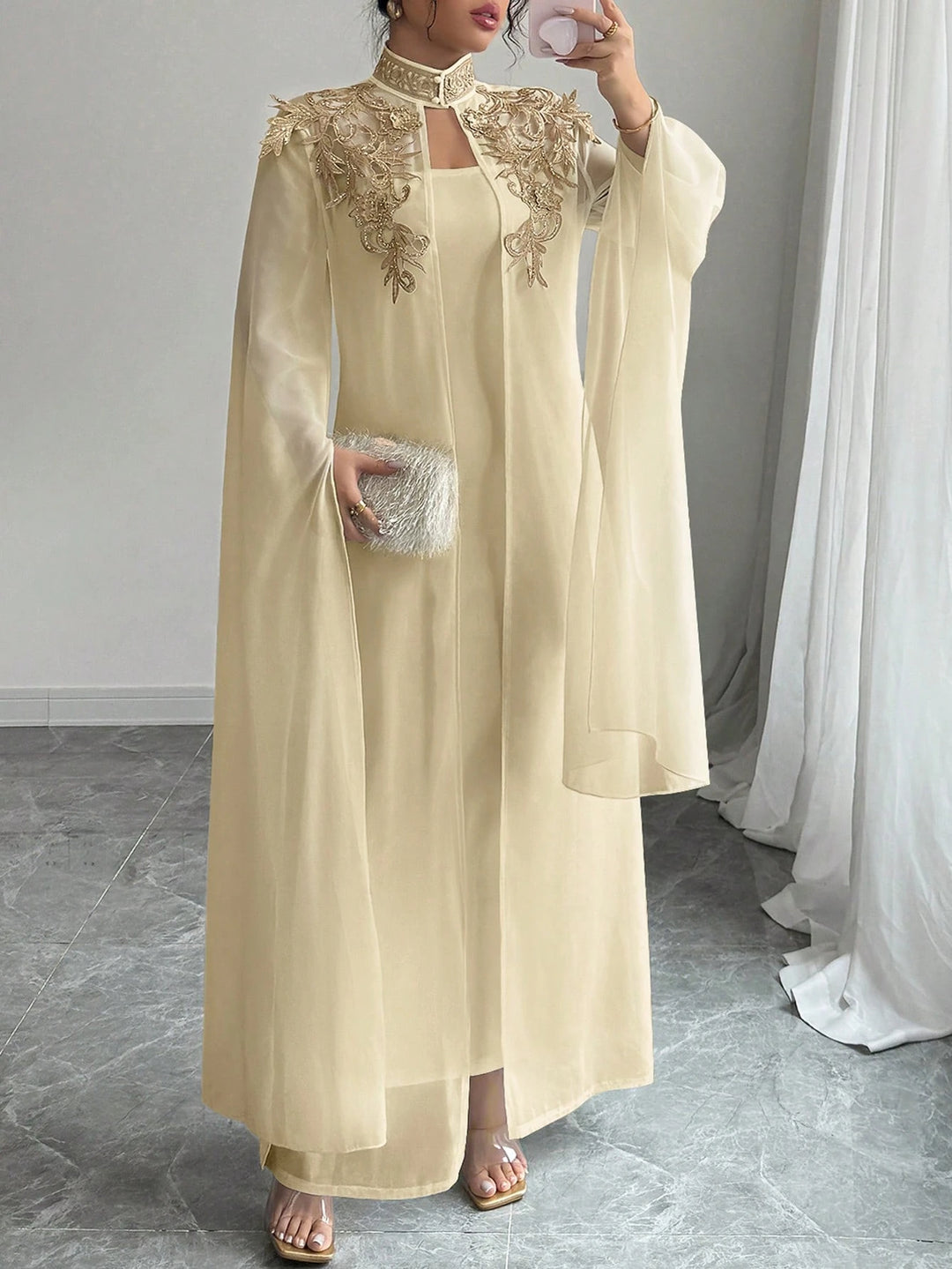 Set rochie si cardigan SHEIN, galben