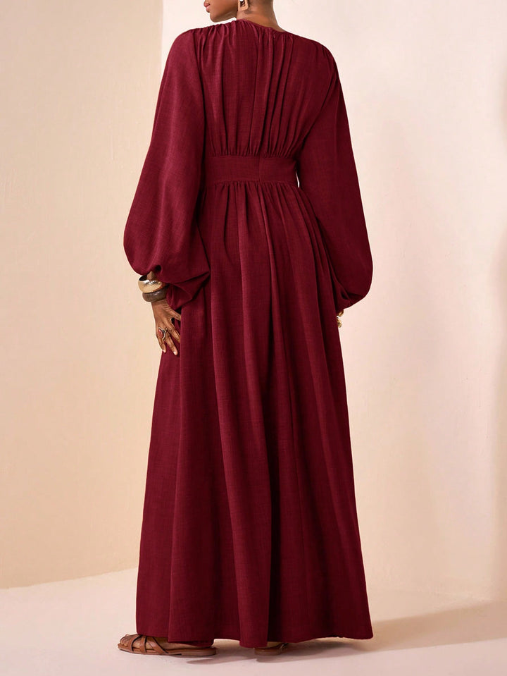 SHEIN Maxi ruha, bordó